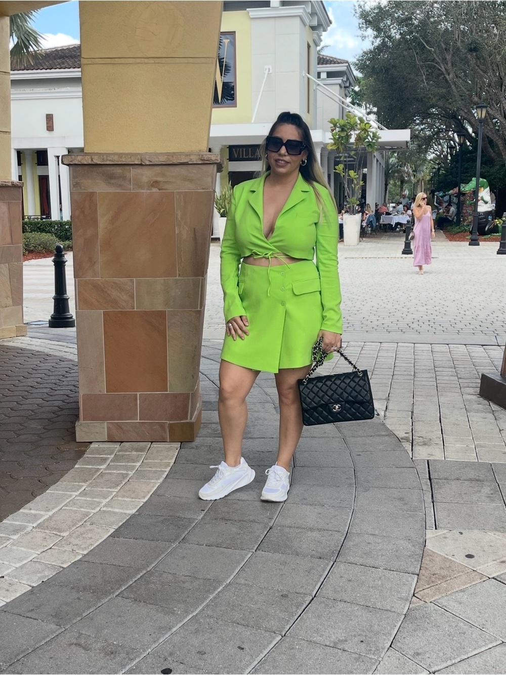 Zara Neon Lime Green Women's Blazer